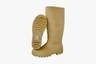 Bota de trabajo Jaspe color beige, vista lateral con suela visible sobre fondo blanco.